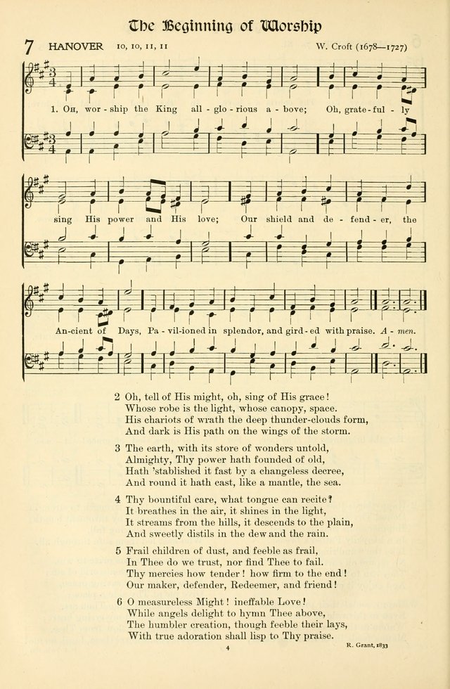 In Excelsis: hymns with tunes for Christian worship page 4