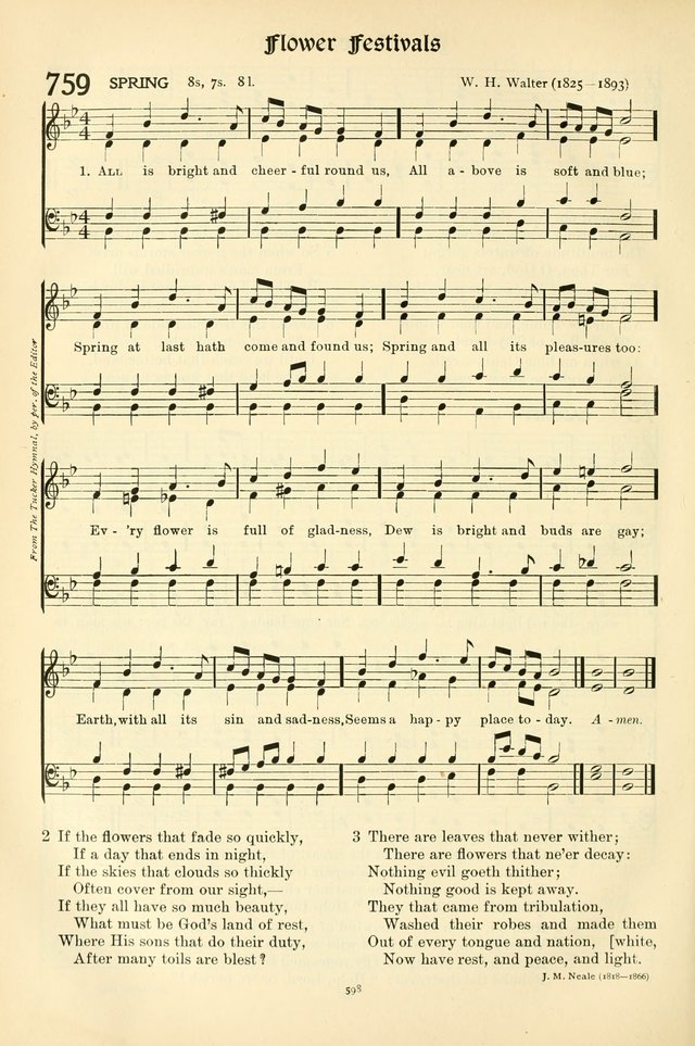 In Excelsis: hymns with tunes for Christian worship page 606