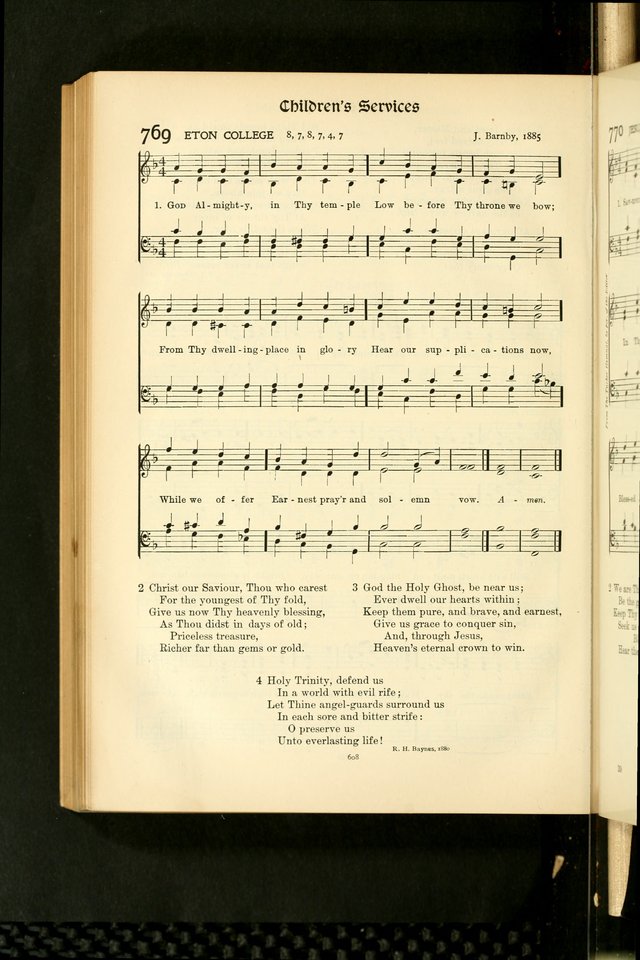 In Excelsis: hymns with tunes for Christian worship page 616