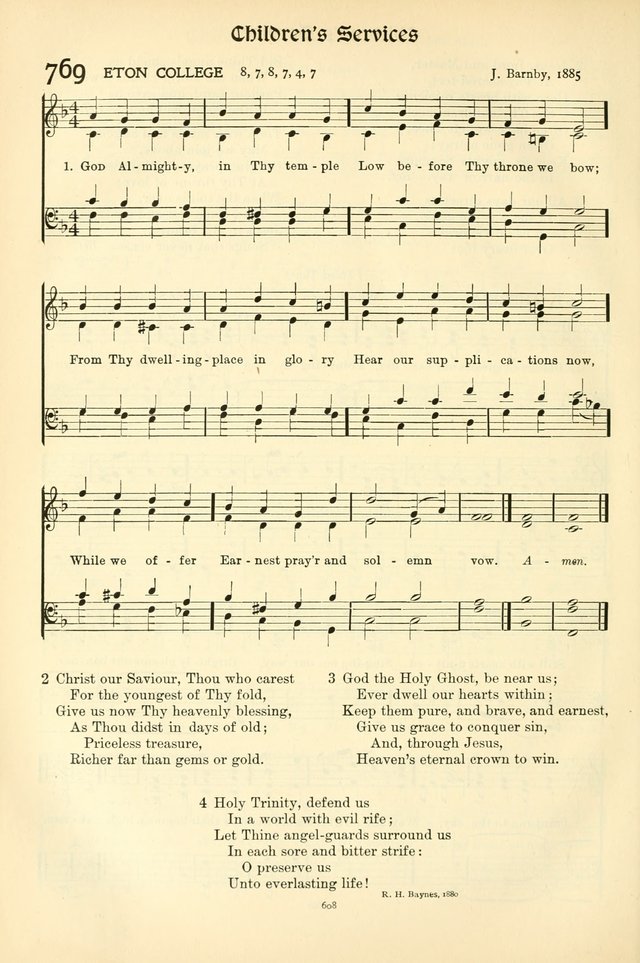 In Excelsis: hymns with tunes for Christian worship page 618