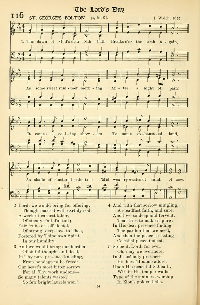In Excelsis: hymns with tunes for Christian worship page 96