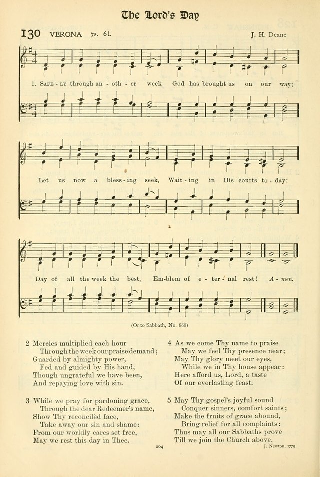 In Excelsis: Hymns with Tunes for Christian Worship. 7th ed. page 106