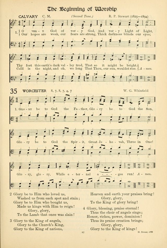 In Excelsis: Hymns with Tunes for Christian Worship. 7th ed. page 27