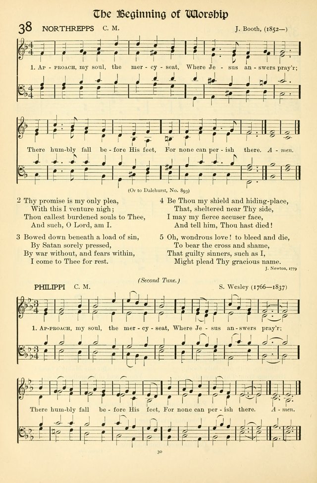 In Excelsis: Hymns with Tunes for Christian Worship. 7th ed. page 30