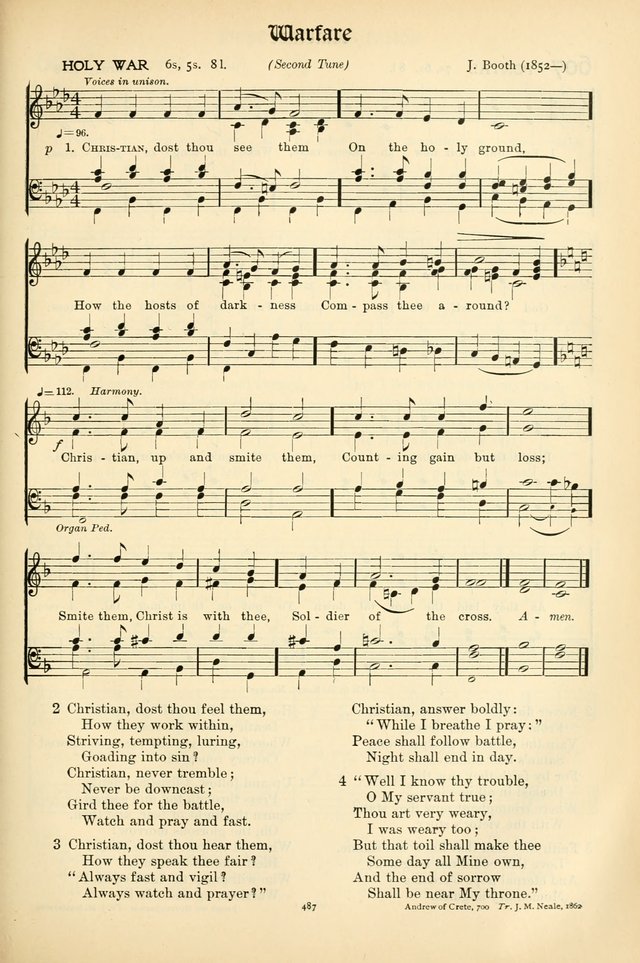 In Excelsis: Hymns with Tunes for Christian Worship. 7th ed. page 495