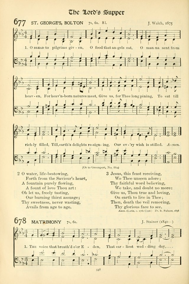 In Excelsis: Hymns with Tunes for Christian Worship. 7th ed. page 546