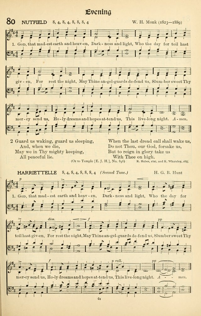 In Excelsis: Hymns with Tunes for Christian Worship. 7th ed. page 61