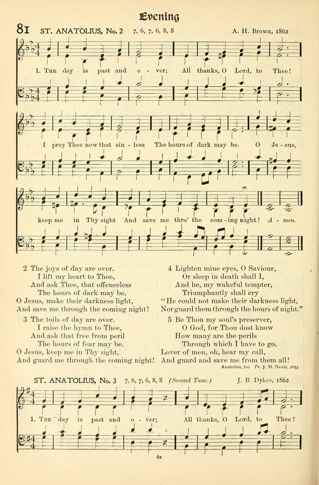 In Excelsis: Hymns with Tunes for Christian Worship. 7th ed. page 62
