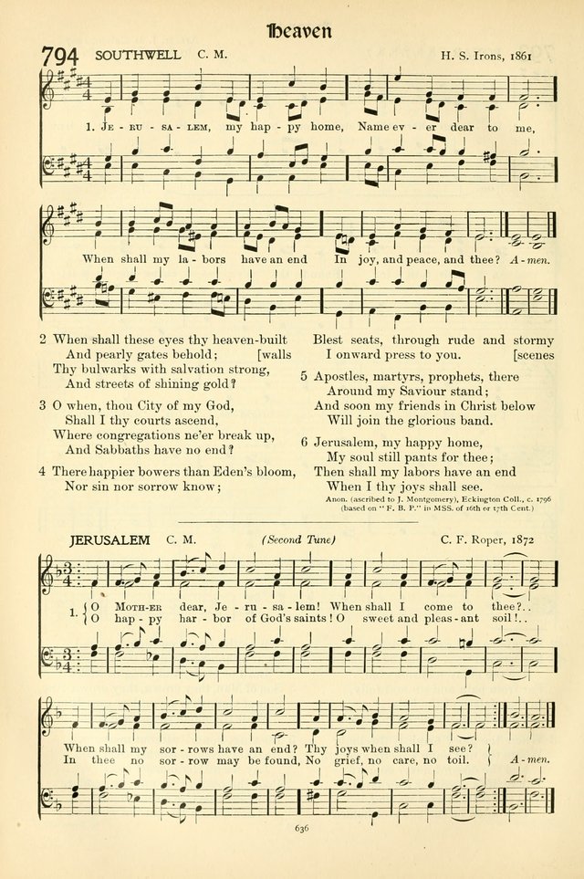 In Excelsis: Hymns with Tunes for Christian Worship. 7th ed. page 646