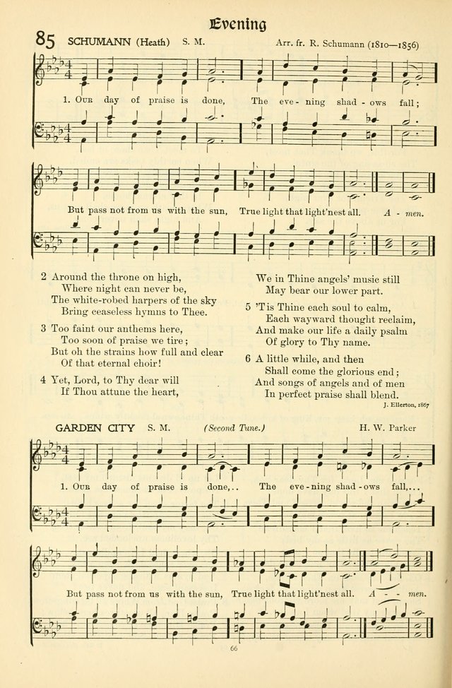 In Excelsis: Hymns with Tunes for Christian Worship. 7th ed. page 66