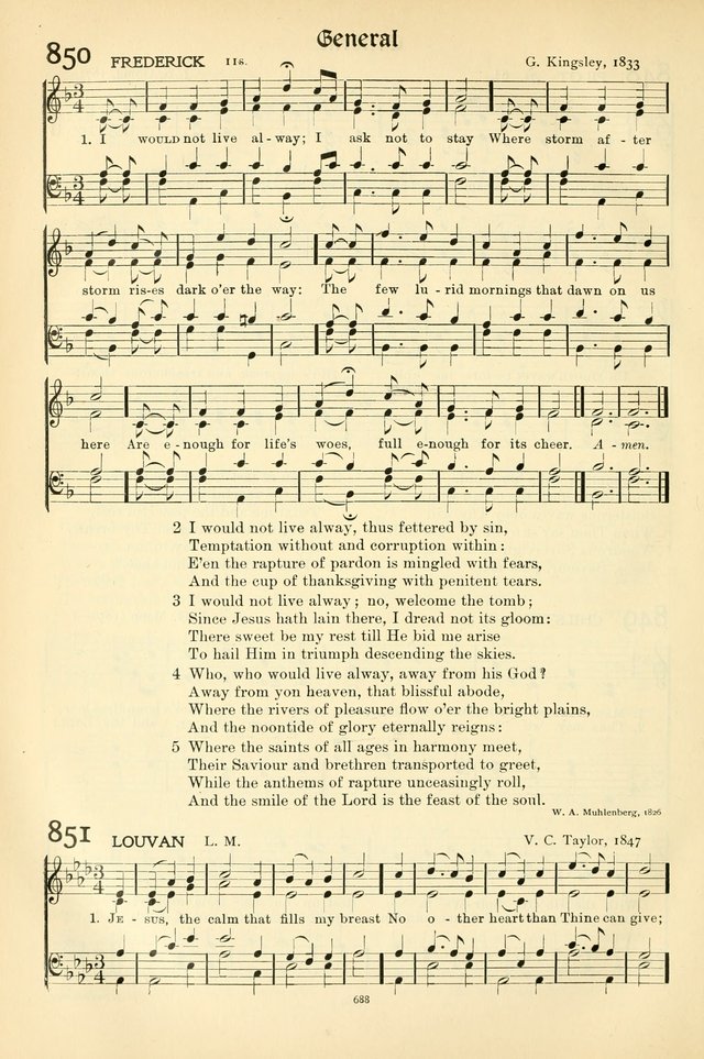 In Excelsis: Hymns with Tunes for Christian Worship. 7th ed. page 698