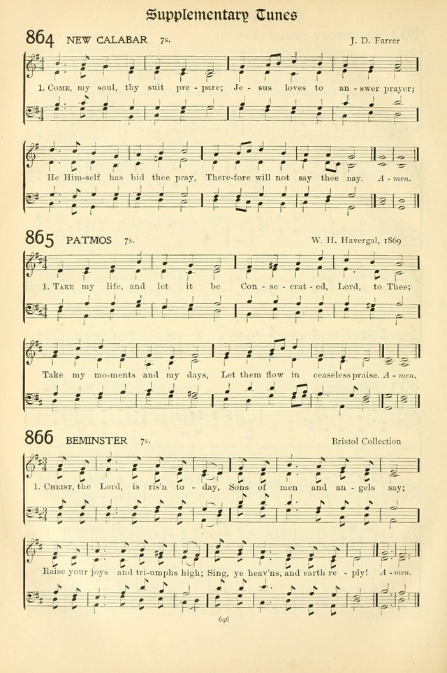 In Excelsis: Hymns with Tunes for Christian Worship. 7th ed. page 706