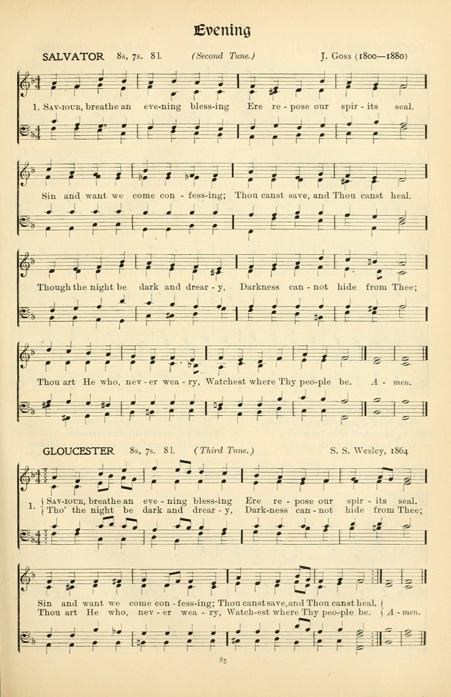 In Excelsis: Hymns with Tunes for Christian Worship. 7th ed. page 85