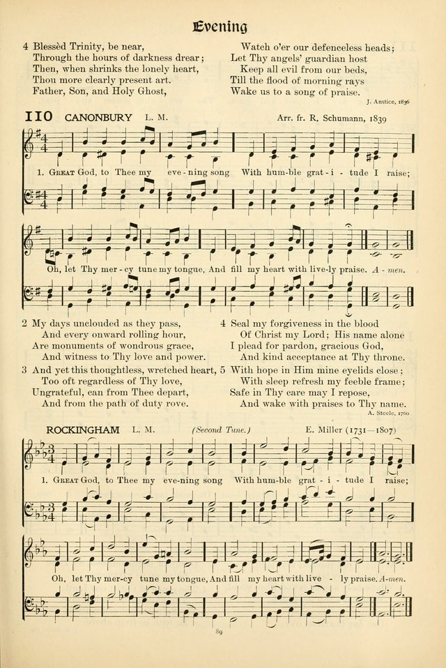 In Excelsis: Hymns with Tunes for Christian Worship. 7th ed. page 89