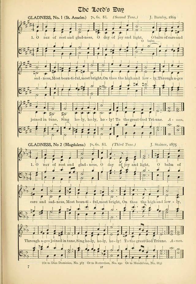 In Excelsis: Hymns with Tunes for Christian Worship. 7th ed. page 99