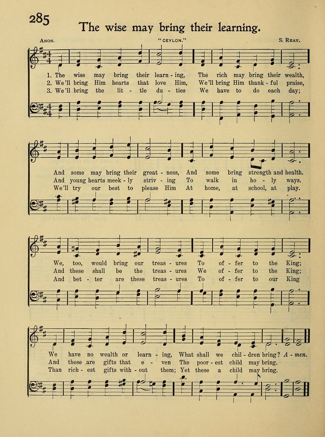 In Excelsis for School and Chapel page 281