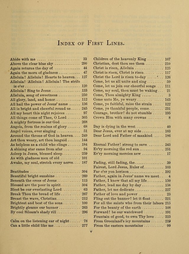 In Excelsis for School and Chapel page ix