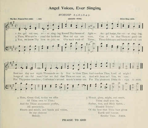 The Institute Hymnal page 49