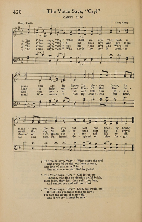 Immanuel Hymnal: with scripture responses for use by minister and people in public worship page 338