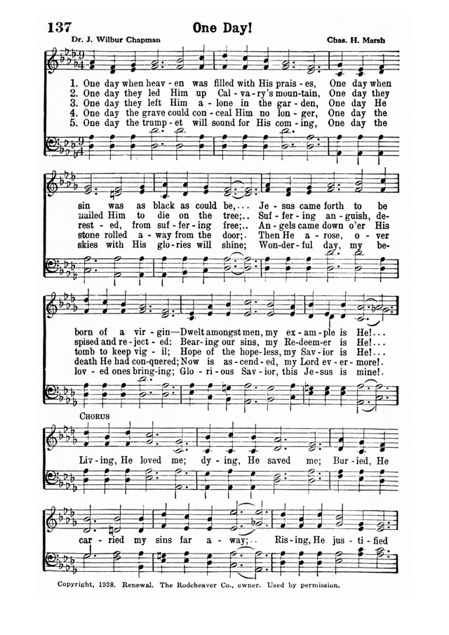 Inspiring Hymns 137. One Day When Heaven Was Filled With His Praises ...