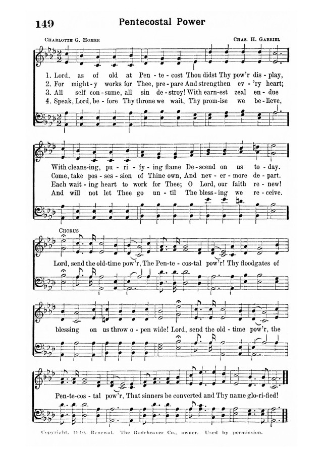 Inspiring Hymns 149. Lord, as of old, at Pentecost | Hymnary.org