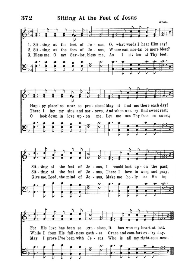 Inspiring Hymns 372. Sitting at the feet of Jesus | Hymnary.org