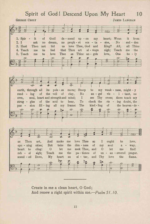 Institute Hymns and  Songs page 13