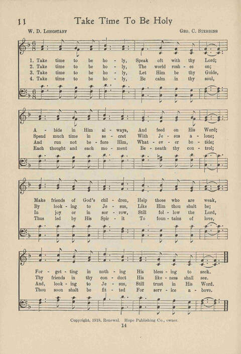 Institute Hymns and  Songs page 14