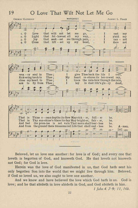 Institute Hymns and  Songs page 22