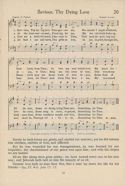 Institute Hymns and  Songs page 23
