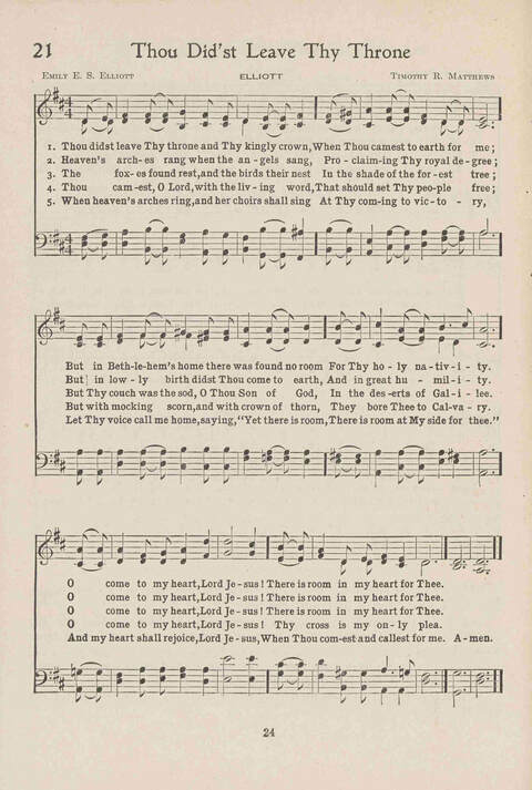 Institute Hymns and  Songs page 24