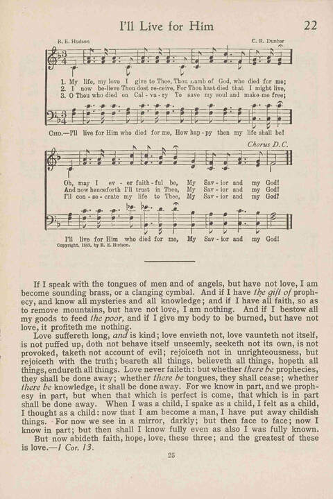 Institute Hymns and  Songs page 25