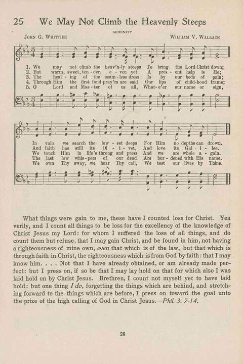 Institute Hymns and  Songs page 28