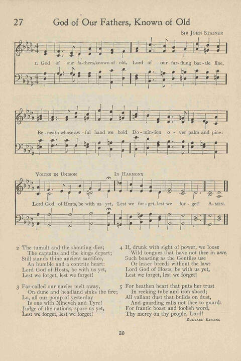 Institute Hymns and  Songs page 30