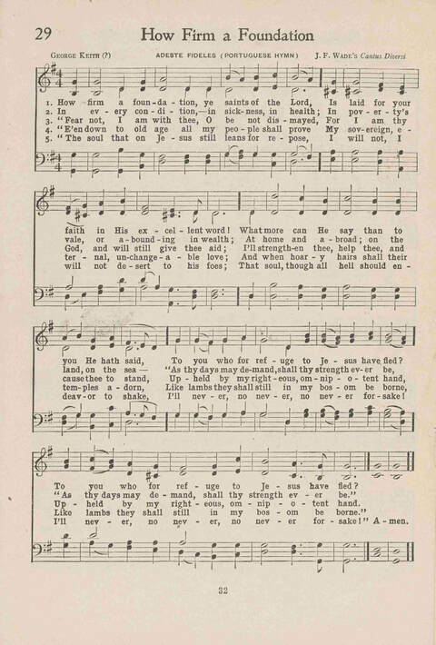 Institute Hymns and  Songs page 32
