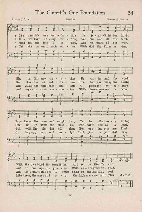 Institute Hymns and  Songs page 37