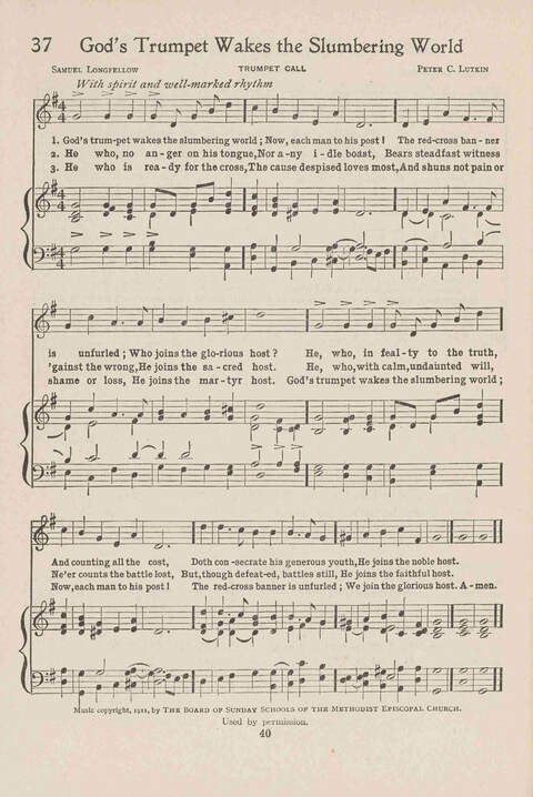 Institute Hymns and  Songs page 40