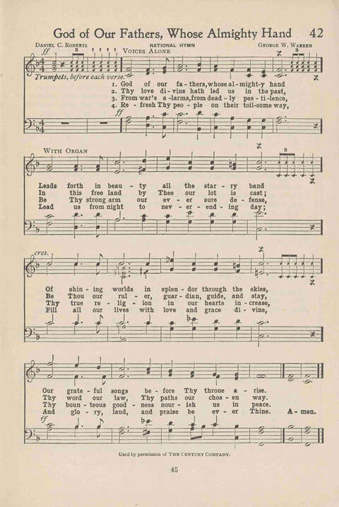Institute Hymns and  Songs page 45