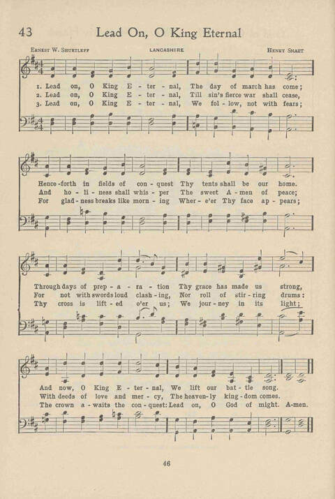 Institute Hymns and  Songs page 46