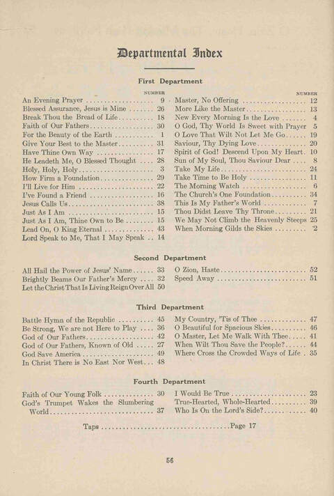 Institute Hymns and  Songs page 56