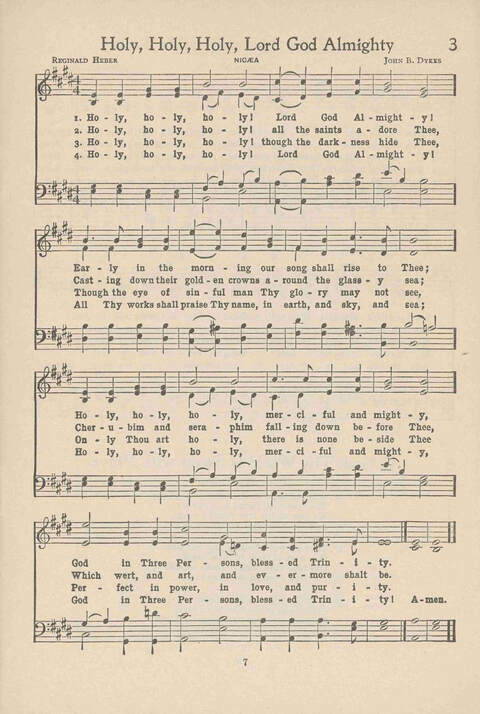 Institute Hymns and  Songs page 7