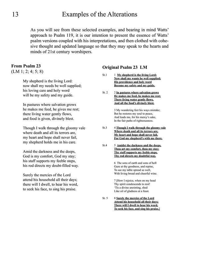 In Melody and Songs: hymns from the Psalm versions of Isaac Watts page 130