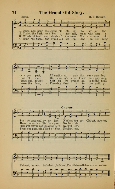 The Iris: Songs of Jesus, for Sunday-schools and devotional meetings page 74