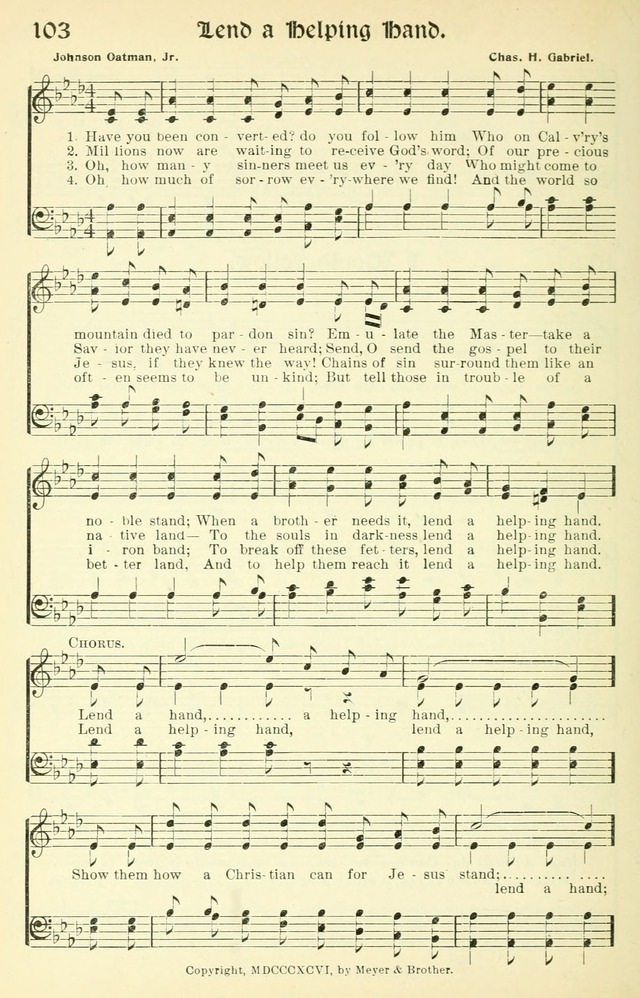 Inspiring Songs No. 1: for the Sunday school page 113
