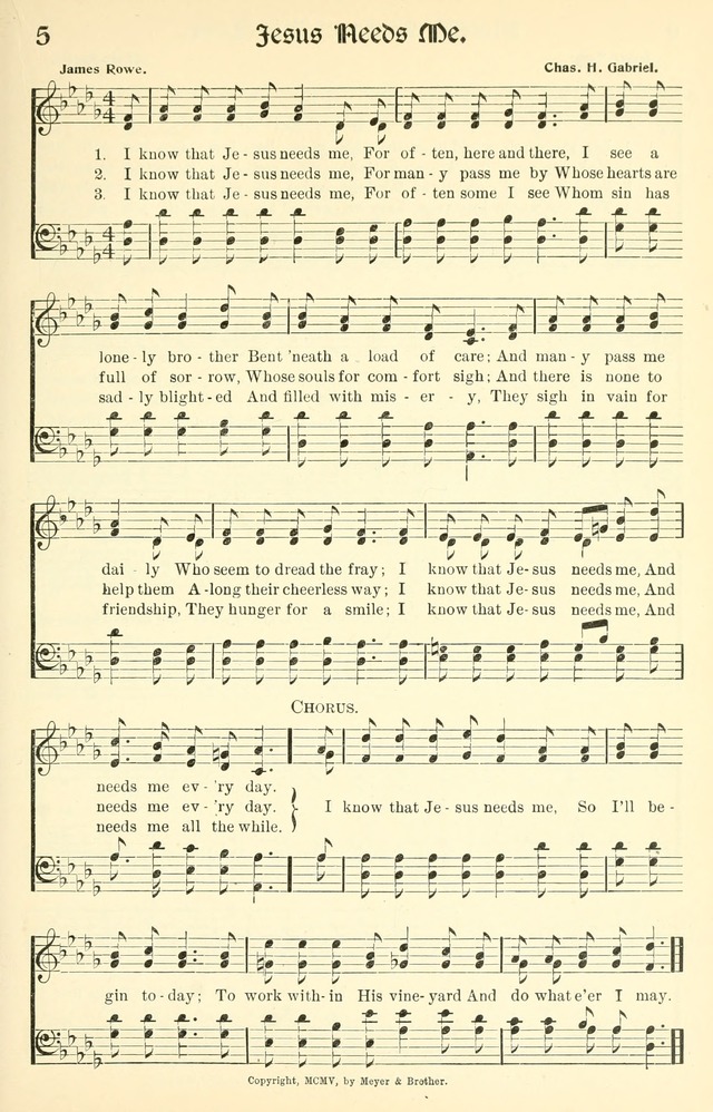Inspiring Songs No. 1: for the Sunday school page 12