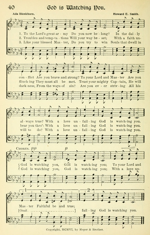 Inspiring Songs No. 1: for the Sunday school page 47