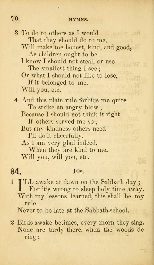 The Infant-School Hymn-Book page 70