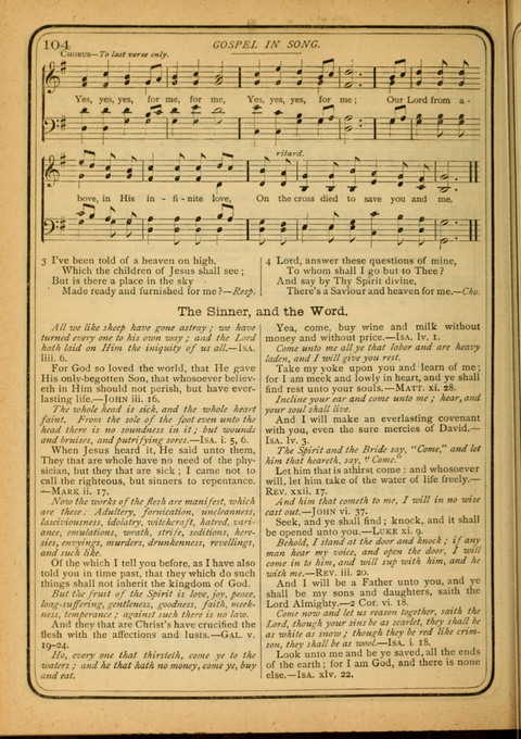 International Song Service: with gems rom fifty authors page 104