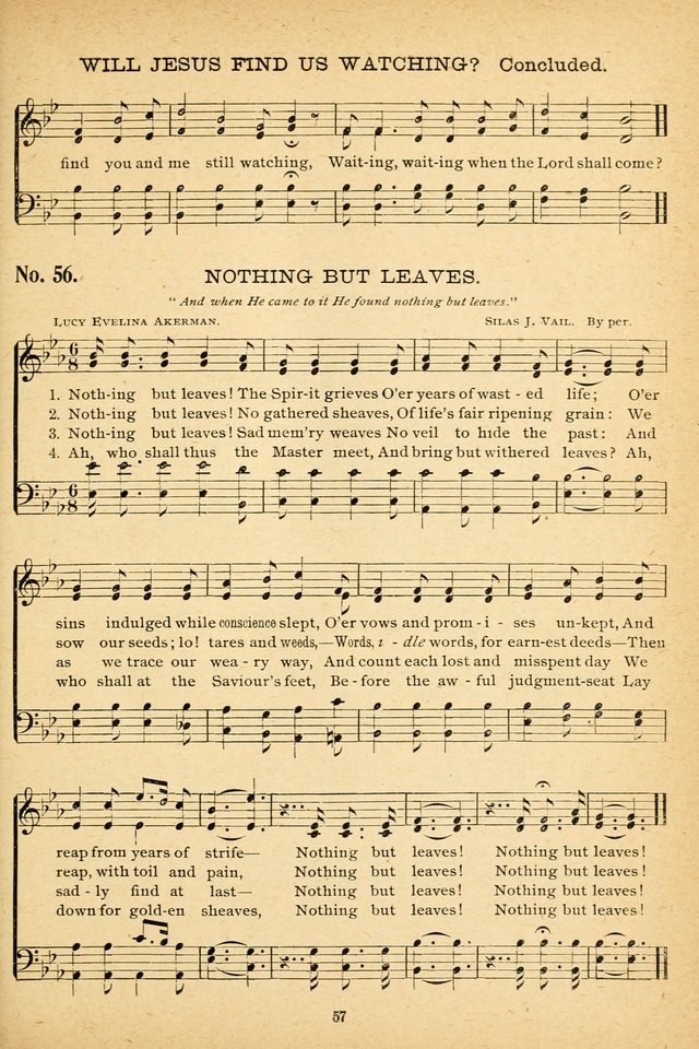 International Song Service with Bright Gems from fifty authors, for