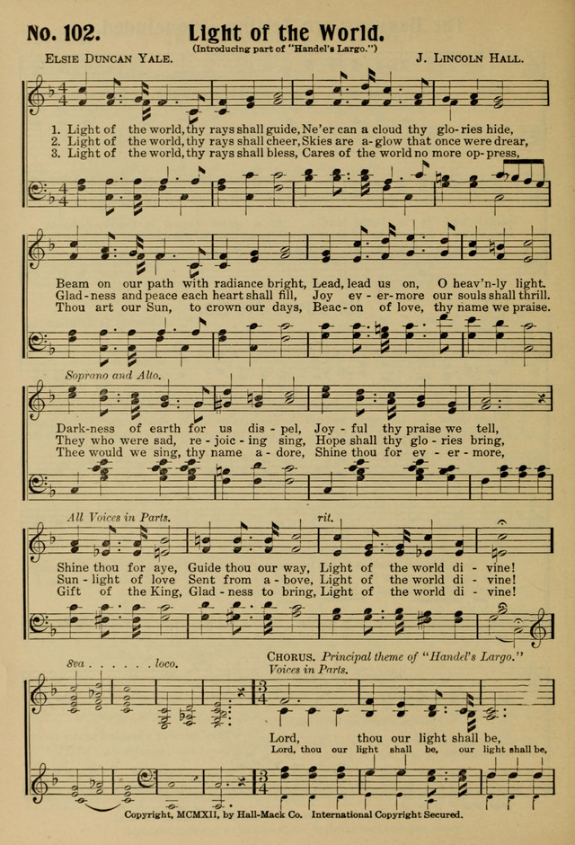 Ideal Sunday School Hymns page 102